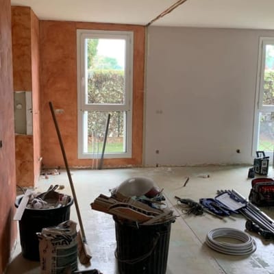 Rénovation chantier du salon d’un appartement à Montpellier