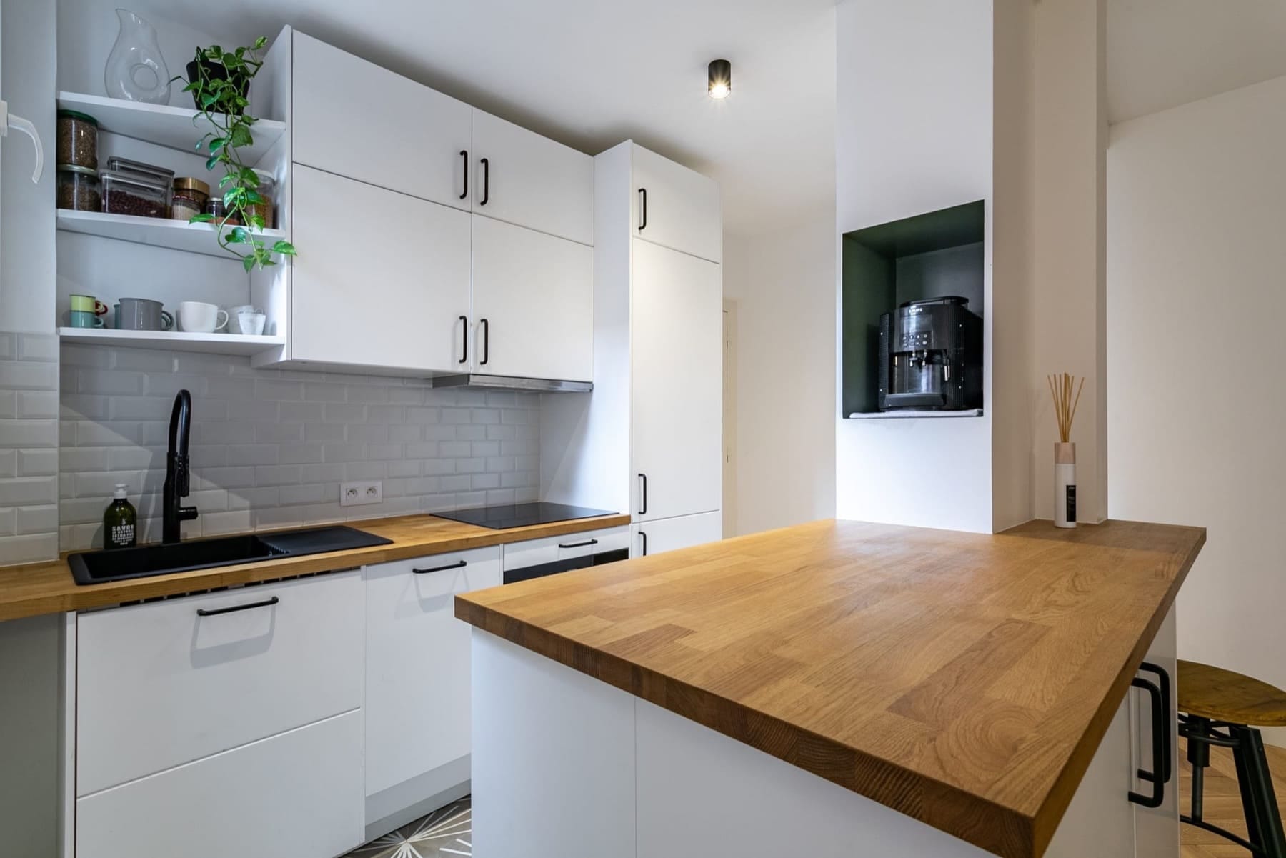 Rénovation d’une cuisine ouverte dans appartement à Clichy
