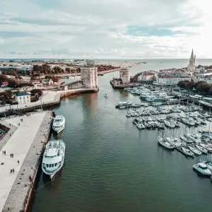 Vieux-Port de La Rochelle vu du ciel