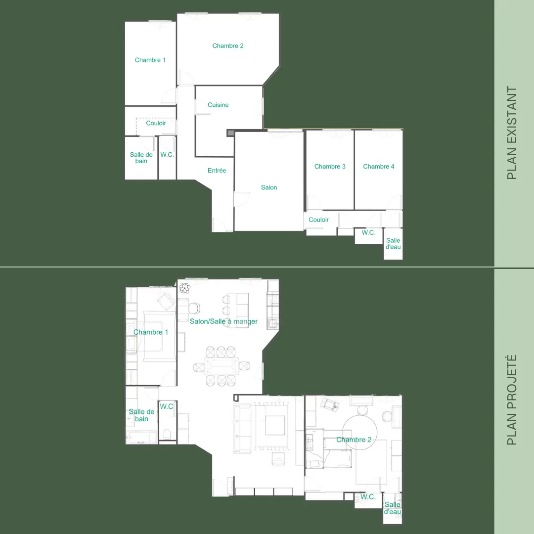 Architecte d'intérieur conception des plans