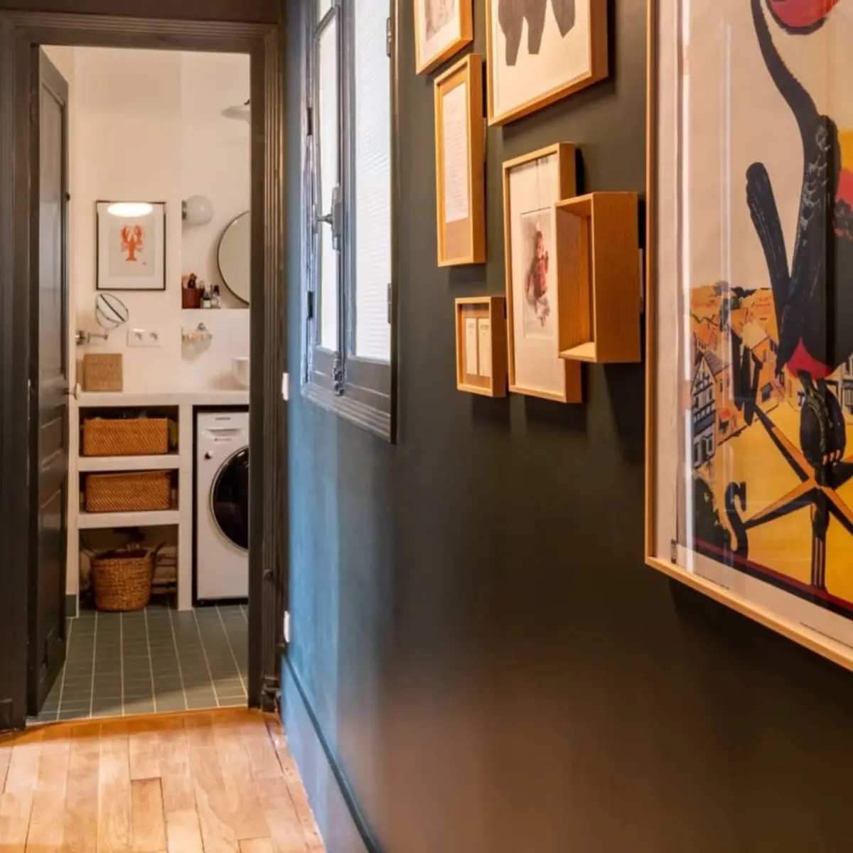 Rénovation appartement haussmannien long couloir