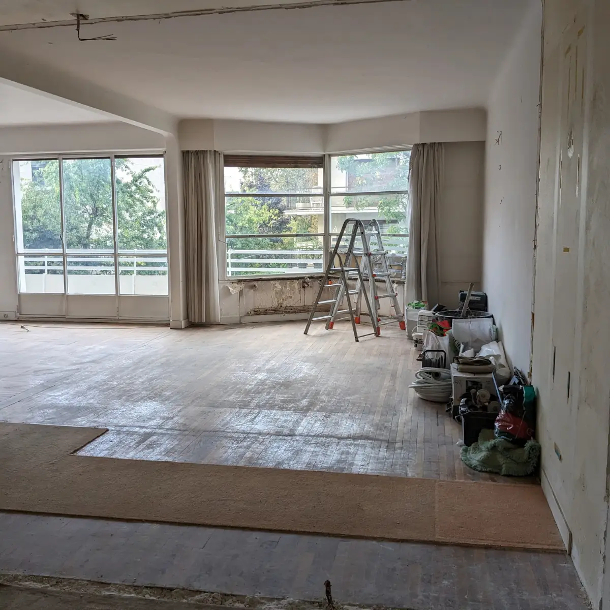 Rénovation Appartement 130m2 Paris 16 Deuxième Chambre Dépose
