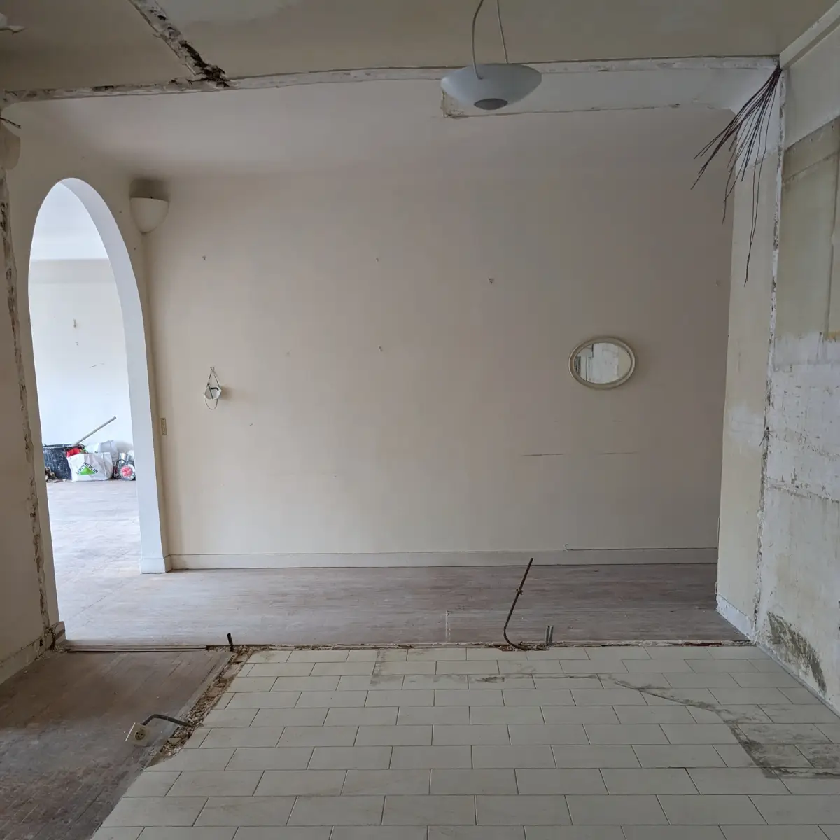 Rénovation appartement 130m2 paris 16 entrée dépose