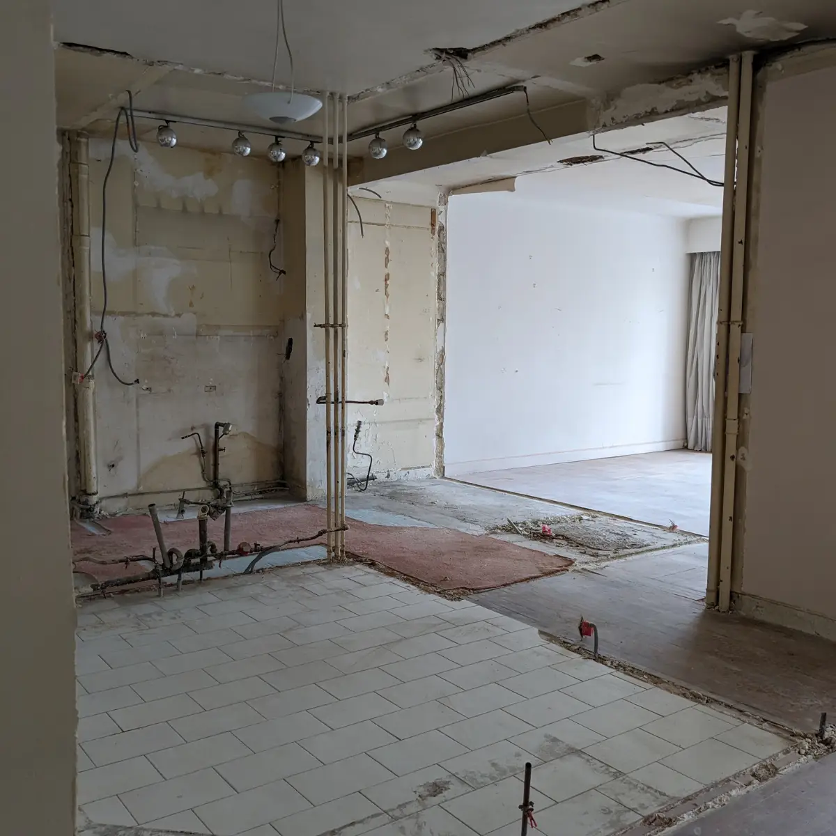 Rénovation Appartement 130m2 Paris 16 Salle d'Eau Secondaire Dépose