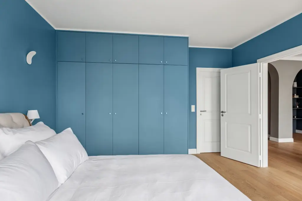 Rénovation appartement projet 20 nungesser et coli chambre principale rangements sur mesure