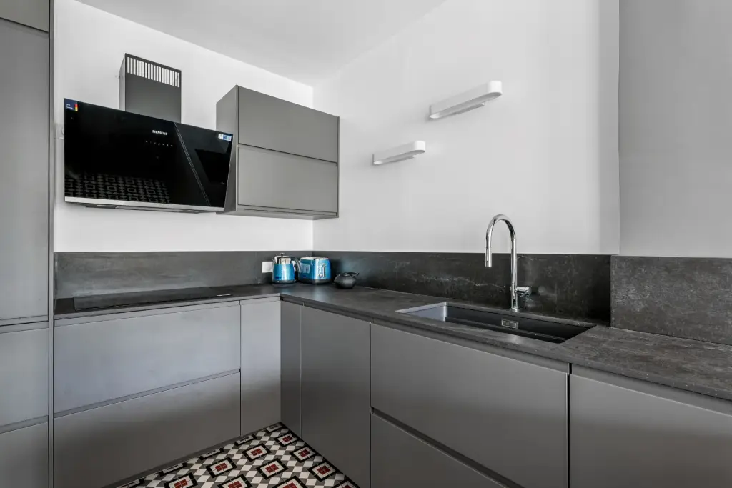 Rénovation appartement projet 20 nungesser et coli cuisine ouverte