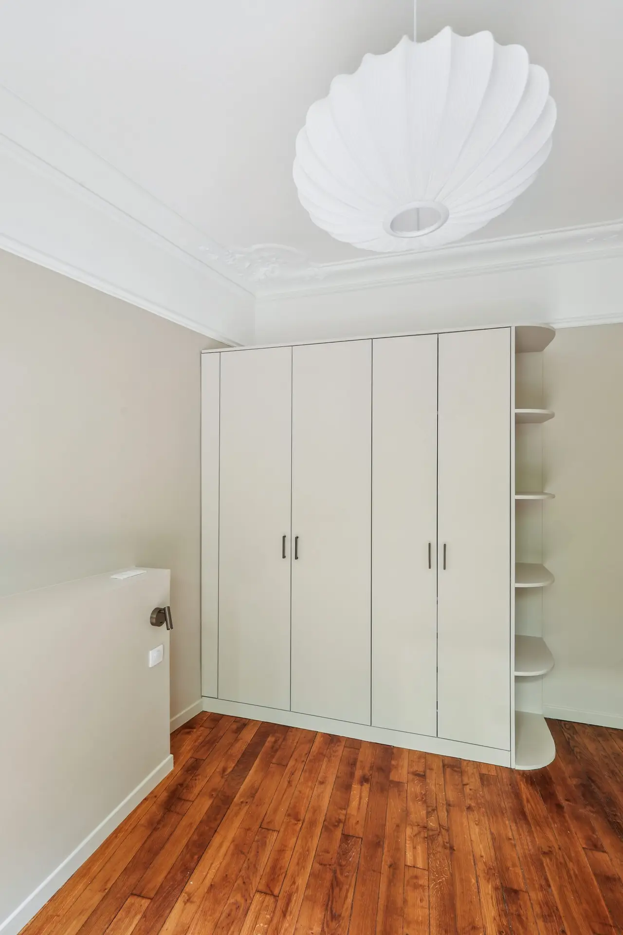 Rénovation Appartement Haussmannien Paris 8 Chambre Principale Dressing Sur-Mesure